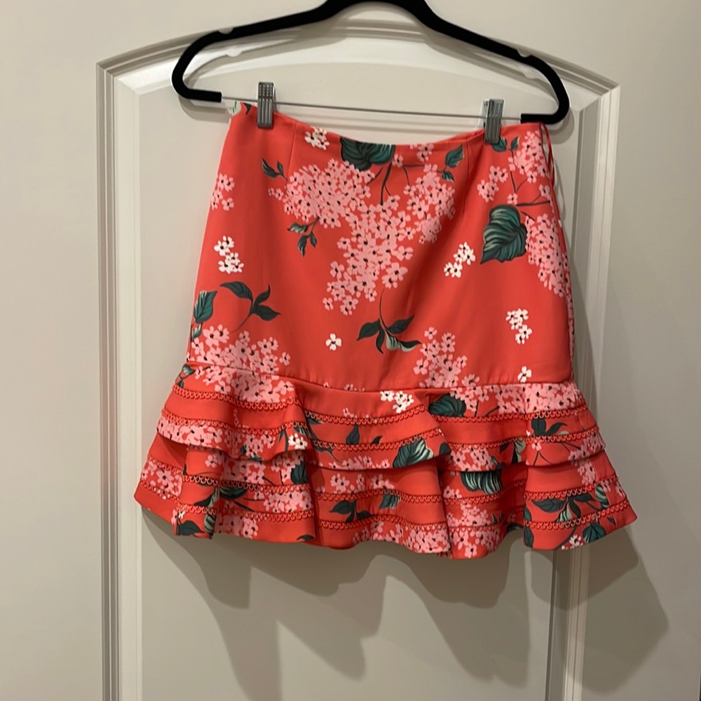 Keepsake floral skirt! Wore to my rehearsal dinner but haven’t worn it since